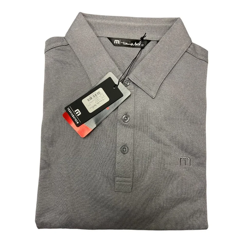 Travis Mathew Men's Upgrade Golf Polo Heather Quiet Shade - Picture 2 of 2